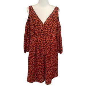 Alice Through the Looking Glass Disney Heart Print Boho Style Dress Knee-Length